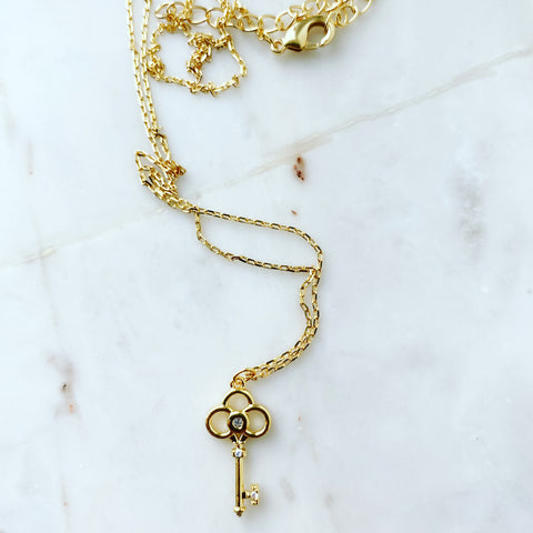 Key Trefoil Necklace
