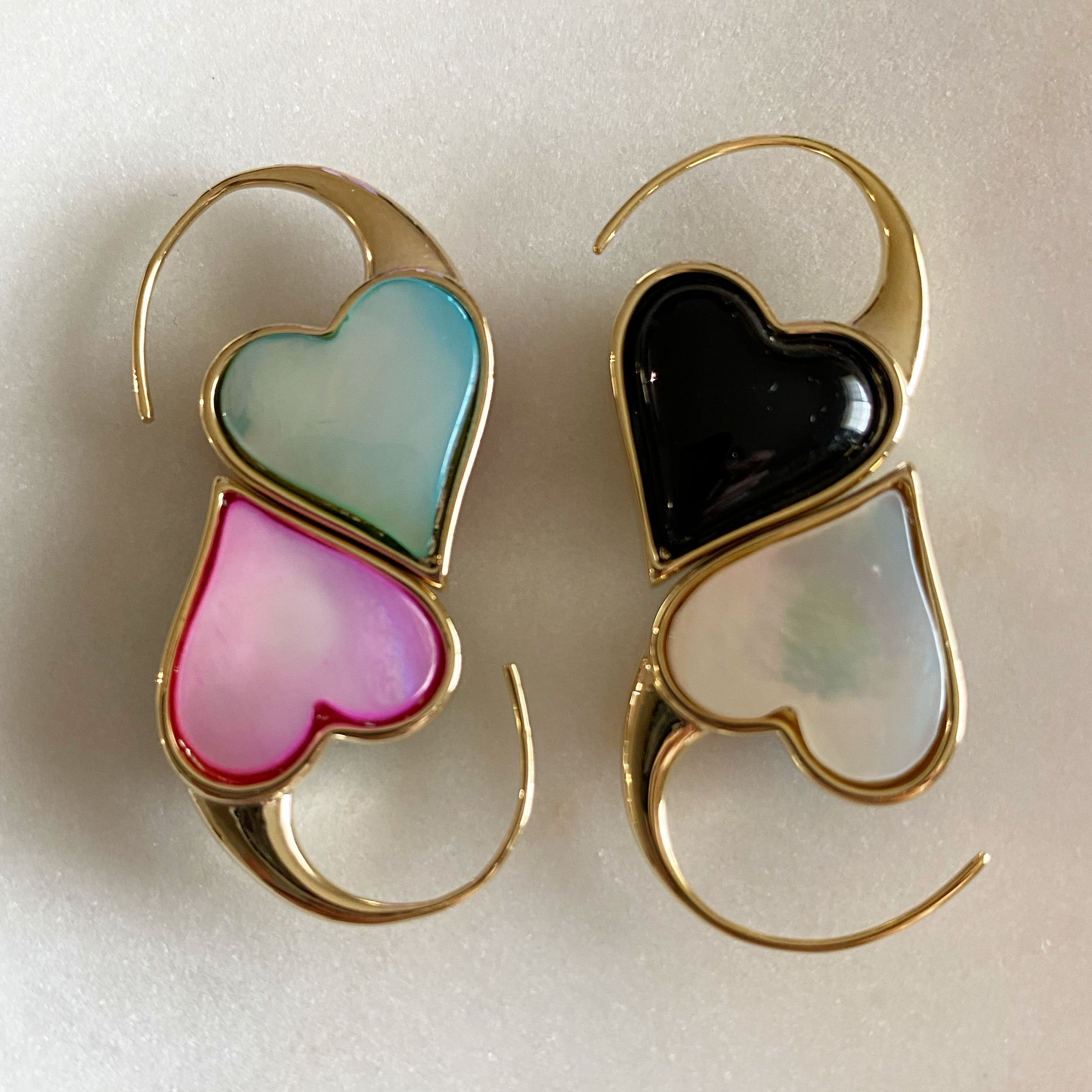 Reversible Heart Earrings