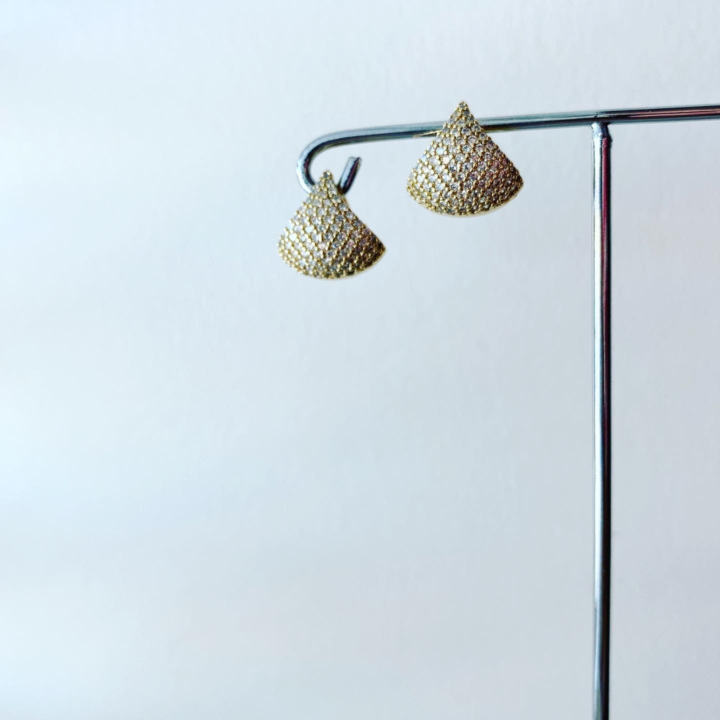 Pavé Teardrop Drip Earrings