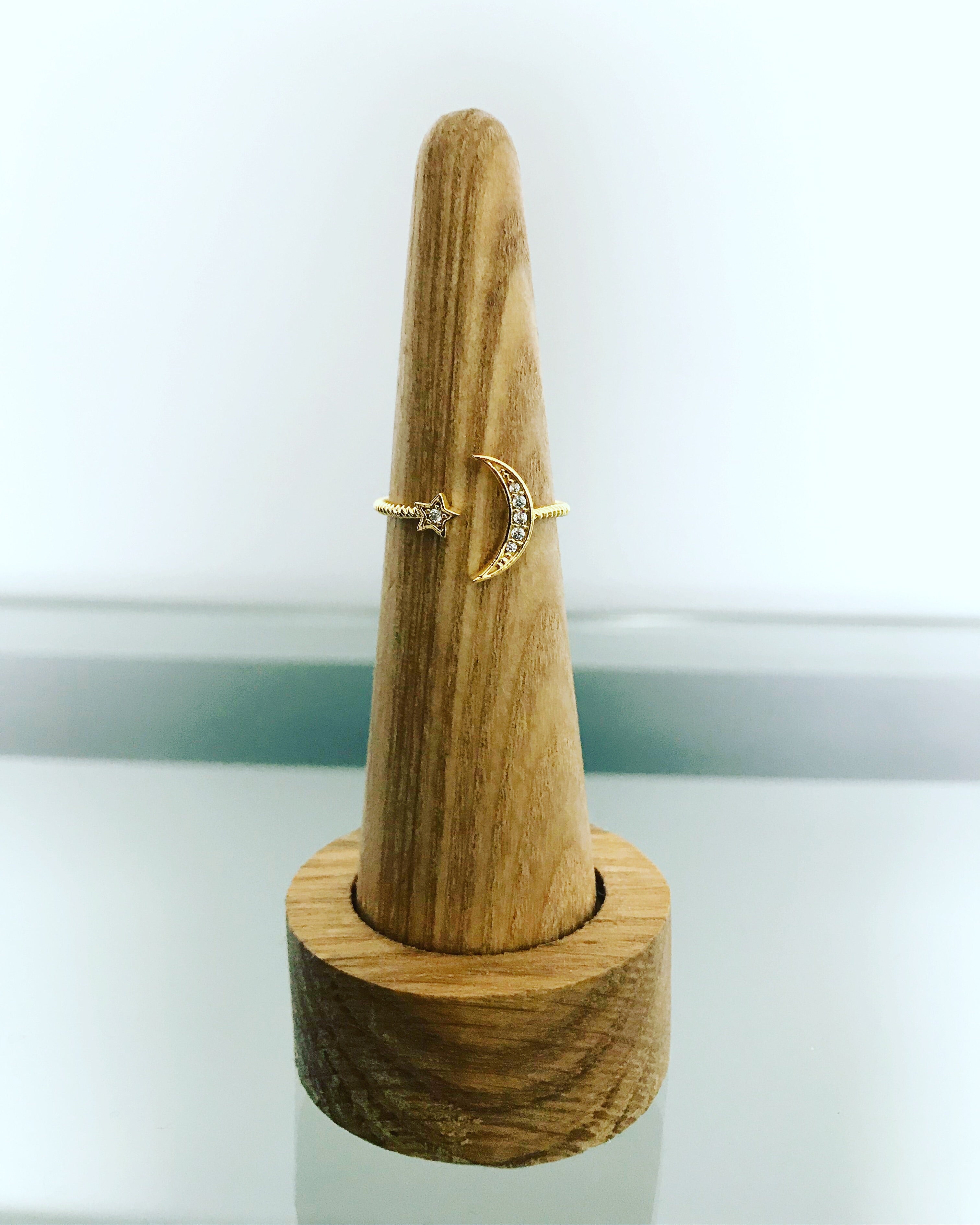 Moon & Star Ring