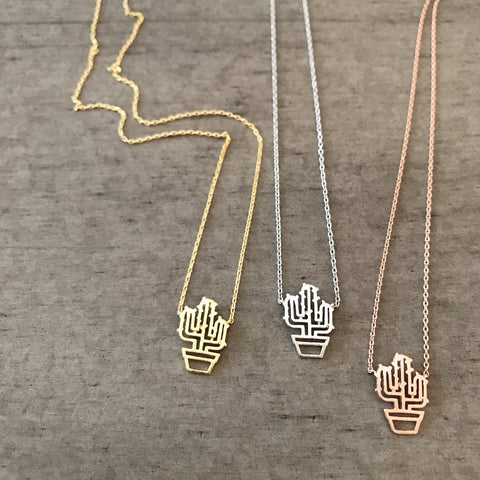 Cactus (Potted) Necklace