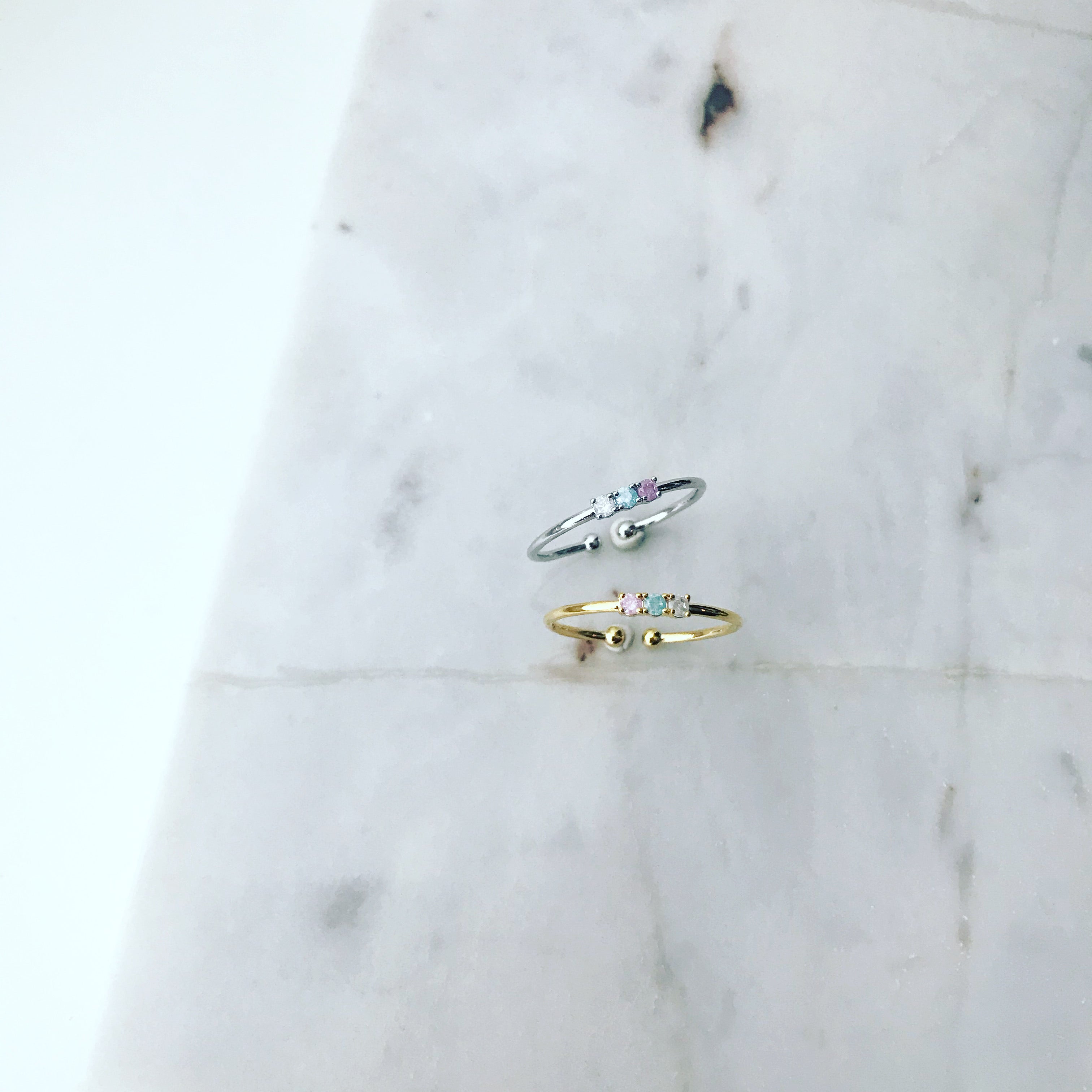 Zirconia (CZ): Triple Round Ring