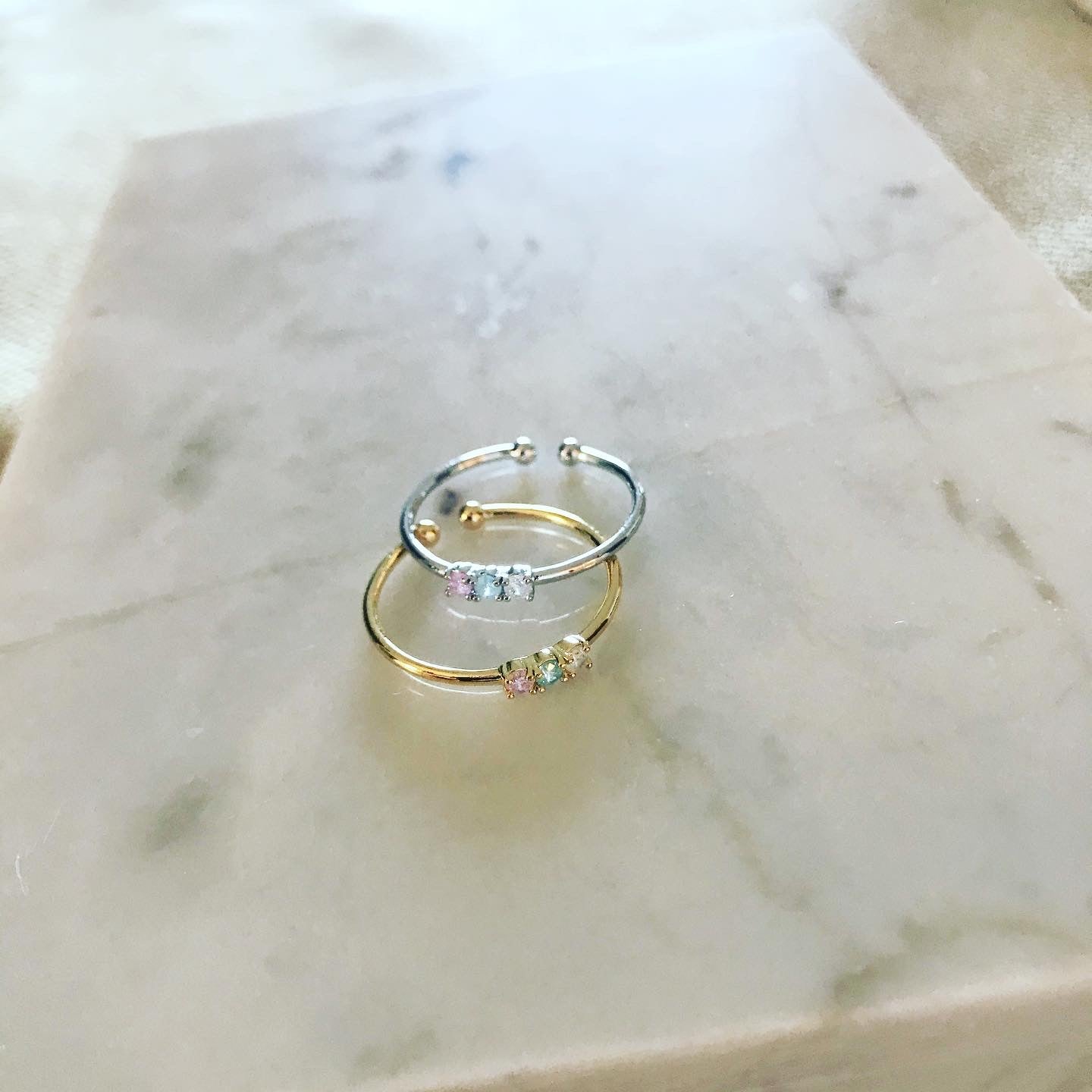 Zirconia (CZ): Triple Round Ring