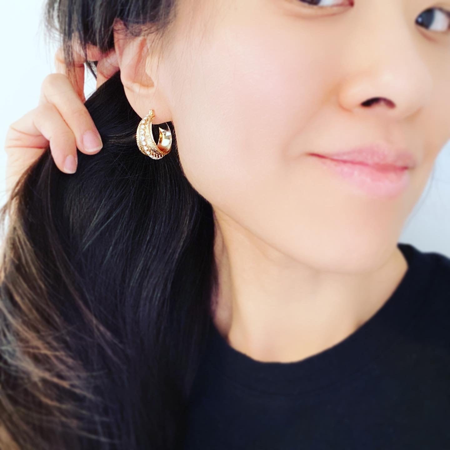 Modern Renaissance Hoop Earrings