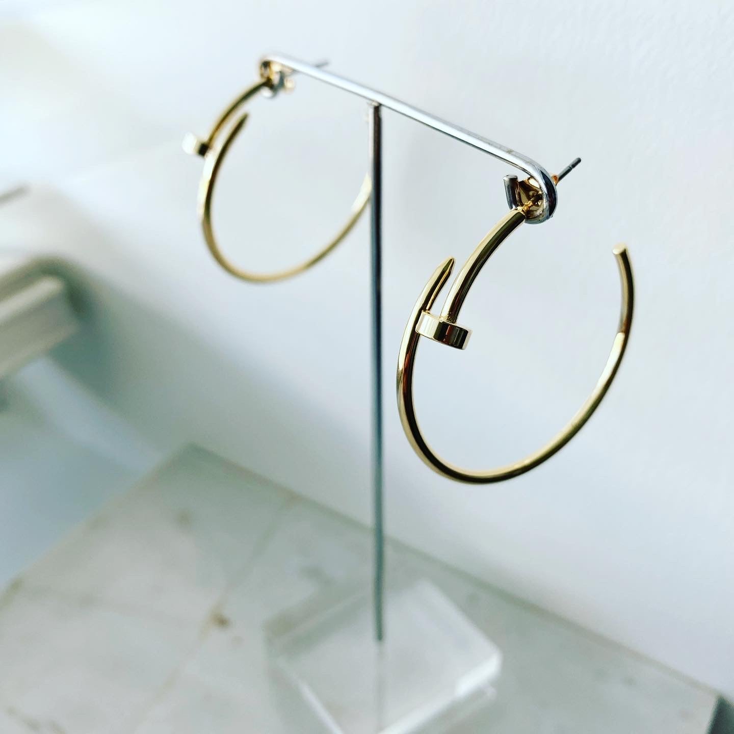 Nailed It Hoop Earrings