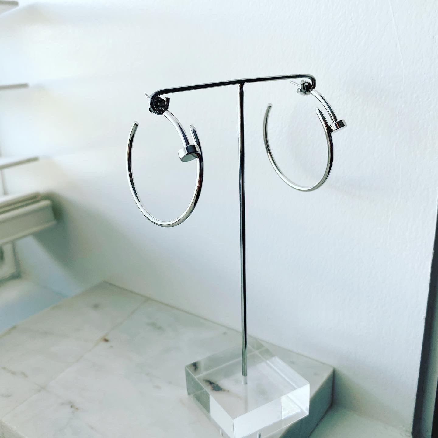 Nailed It Hoop Earrings