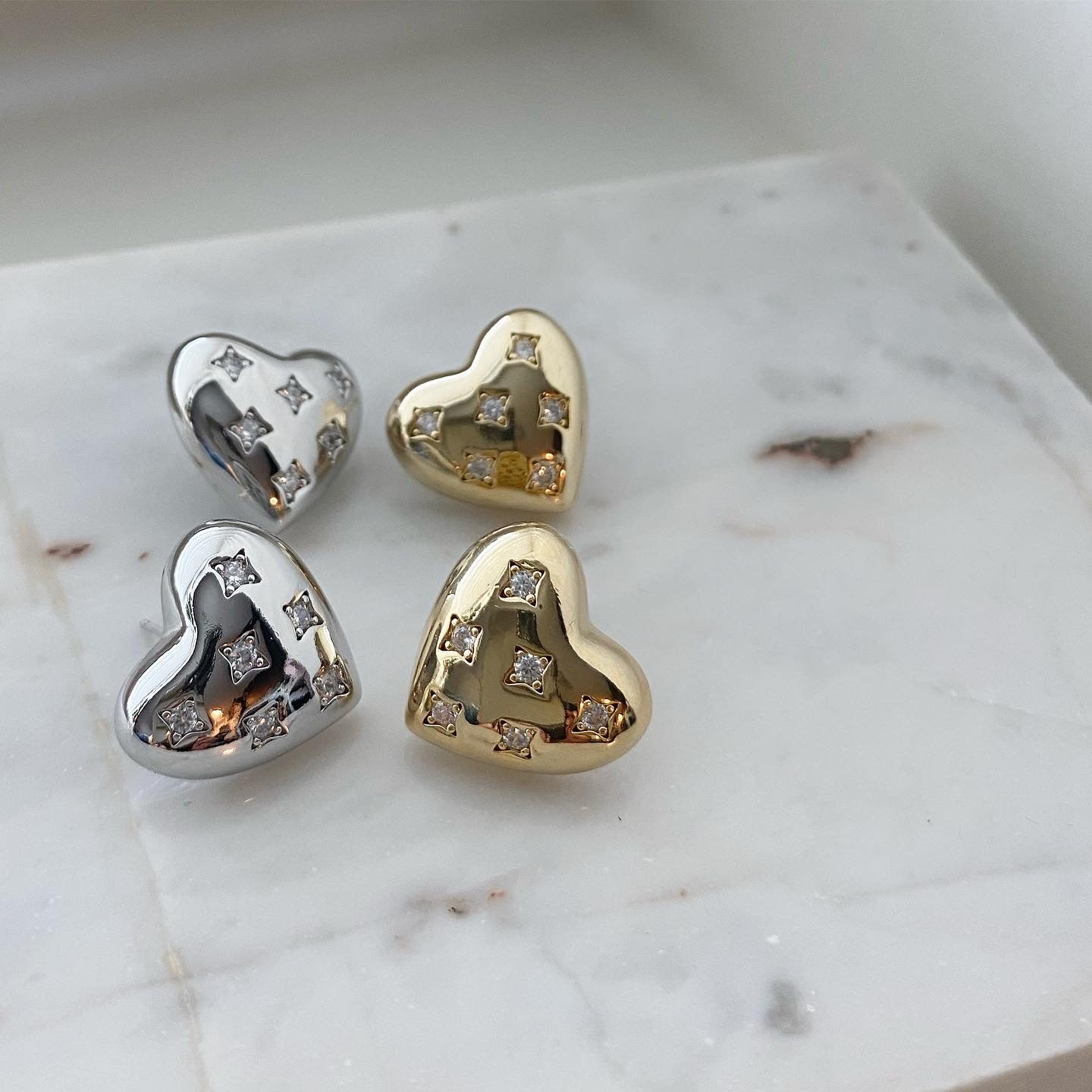 Puffy Heart Earrings