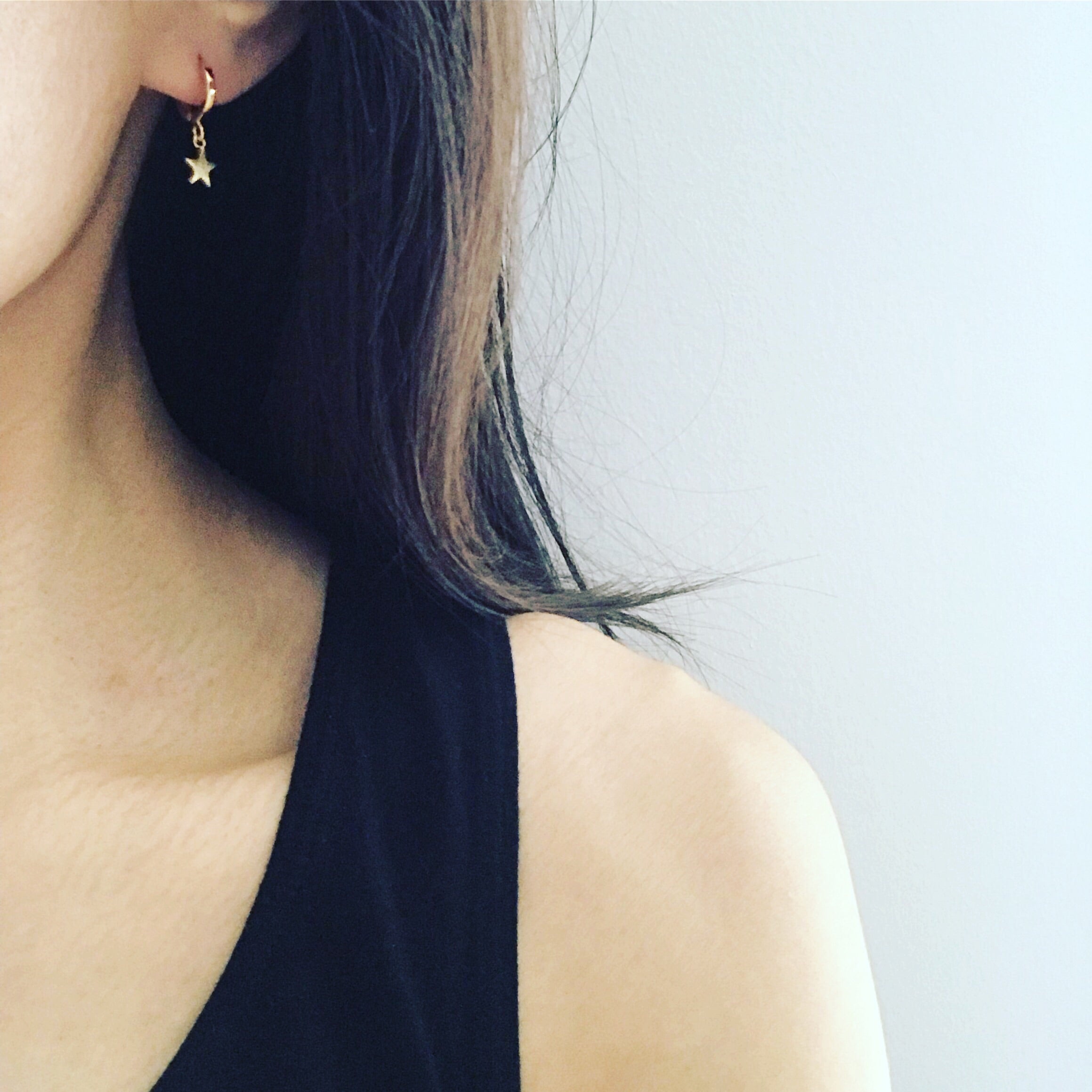 Huggie Hoop Earrings: Star