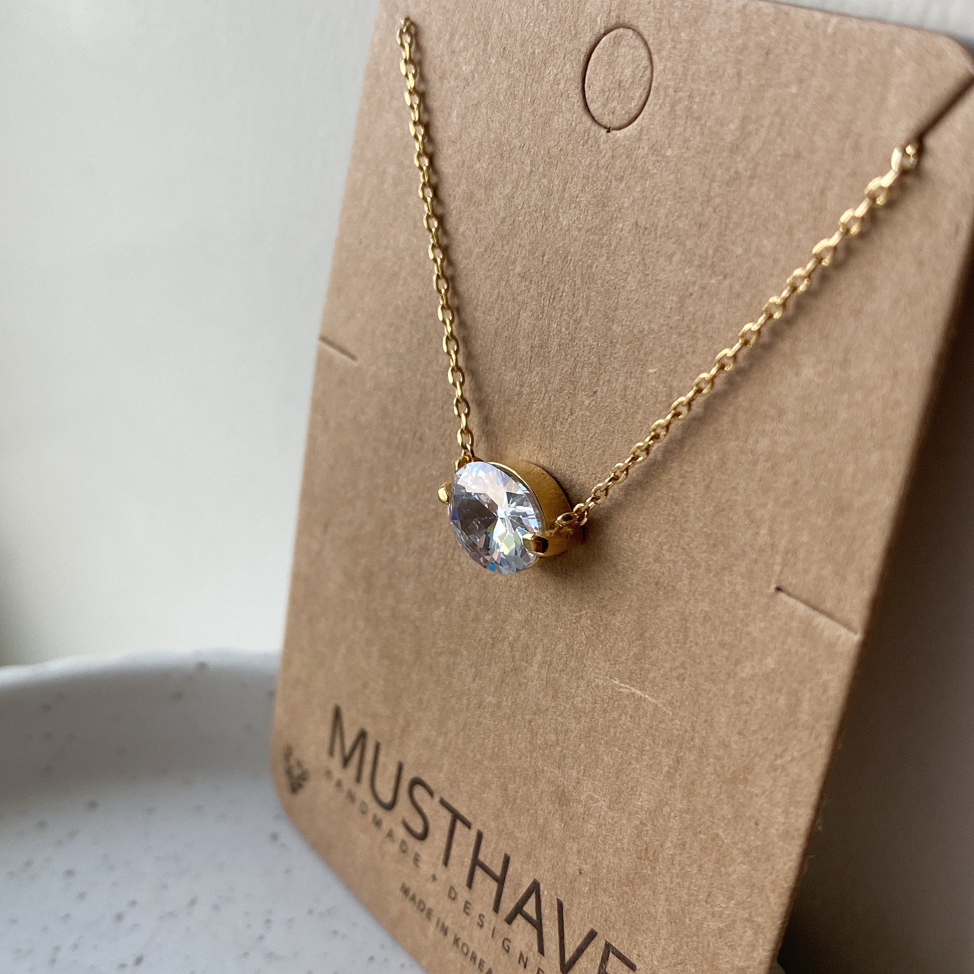 Oval Cut Necklace
