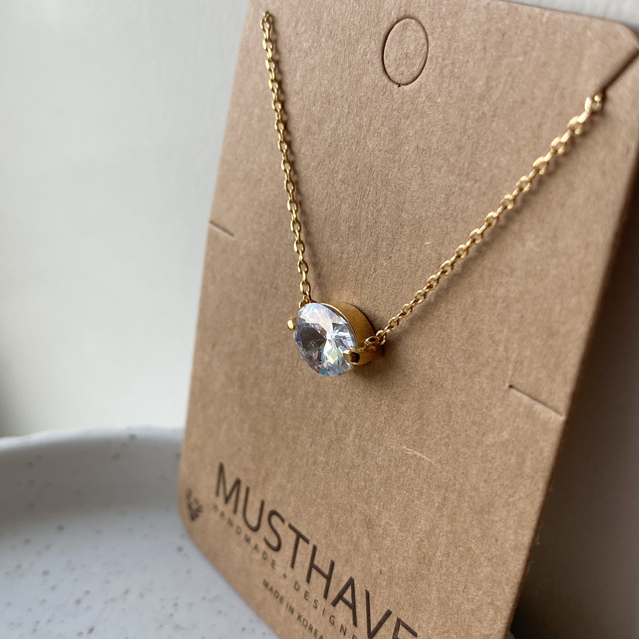 Oval Cut Necklace