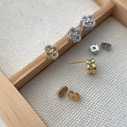 Crystal Clover Earrings