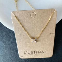 Pavé X Necklace