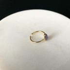 Ovalness (MOP) Poetry Plum Ring