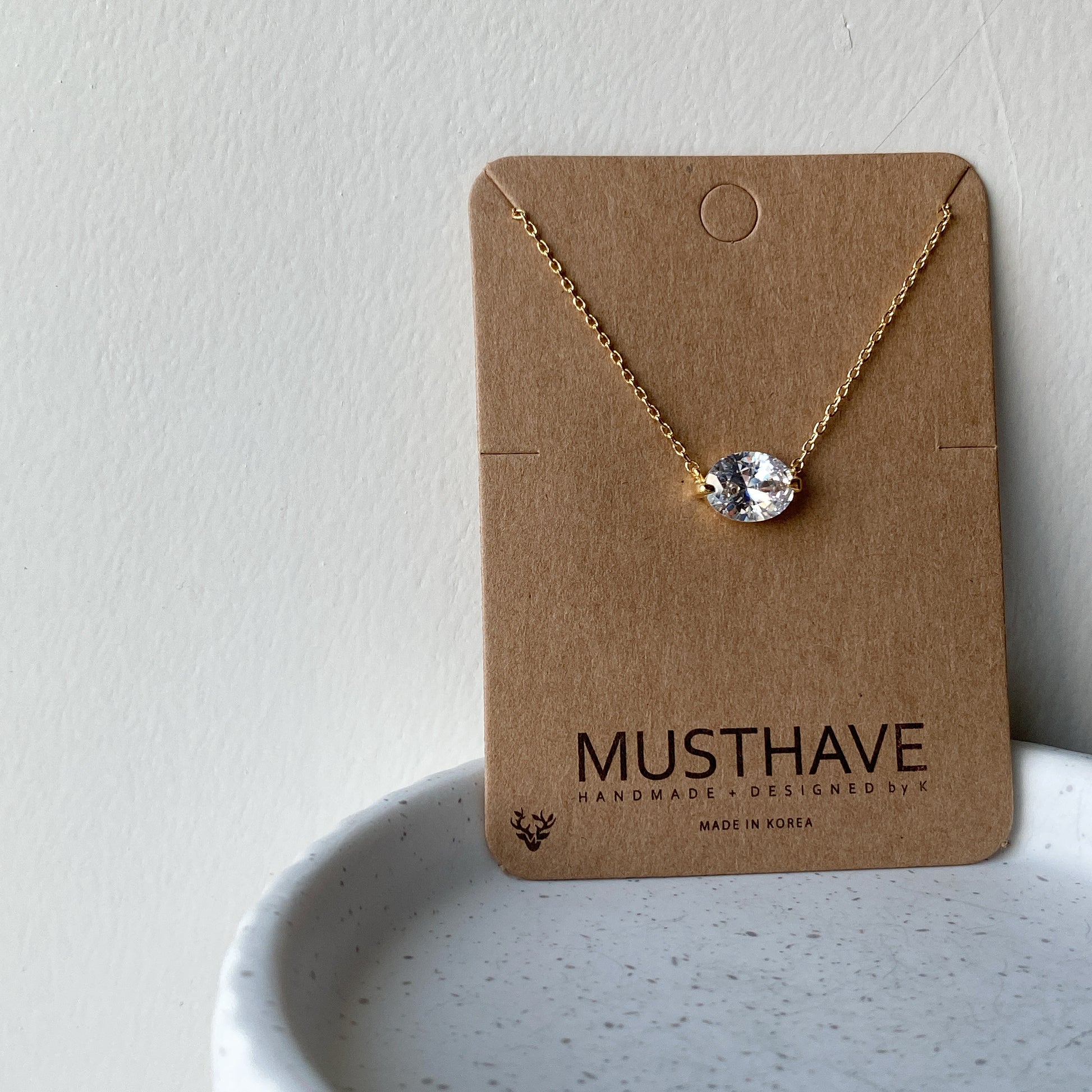 Oval Cut Necklace
