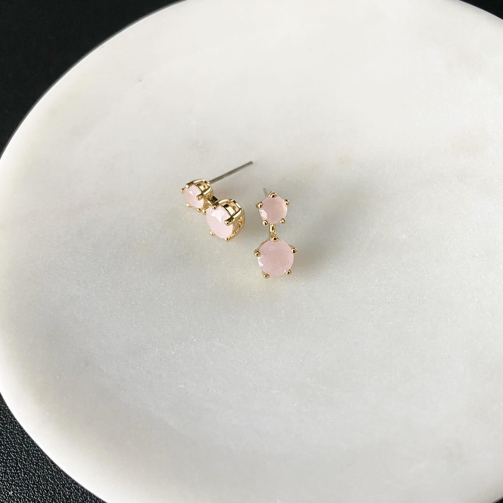 Cubic CZ Twin Earrings