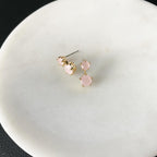 Cubic CZ Twin Earrings