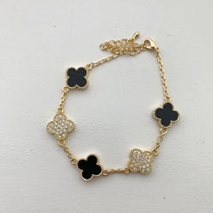 Clover Leaf Pavé Mix Bracelet