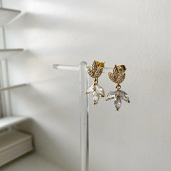 Marquise Lotus Earrings