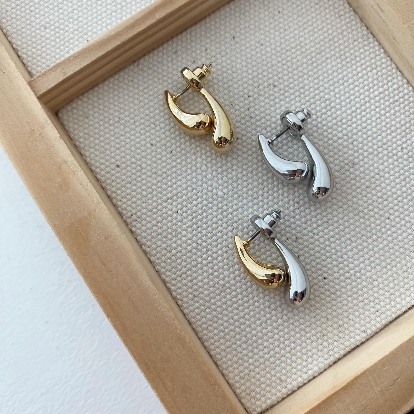 Front-Back: Teardrop Earrings