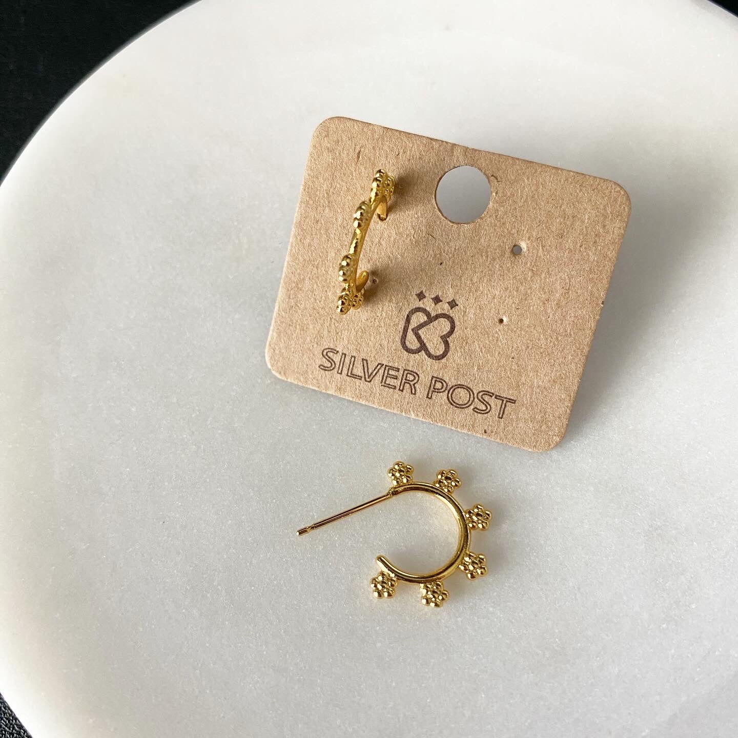 Flower Boho Hoop Earrings