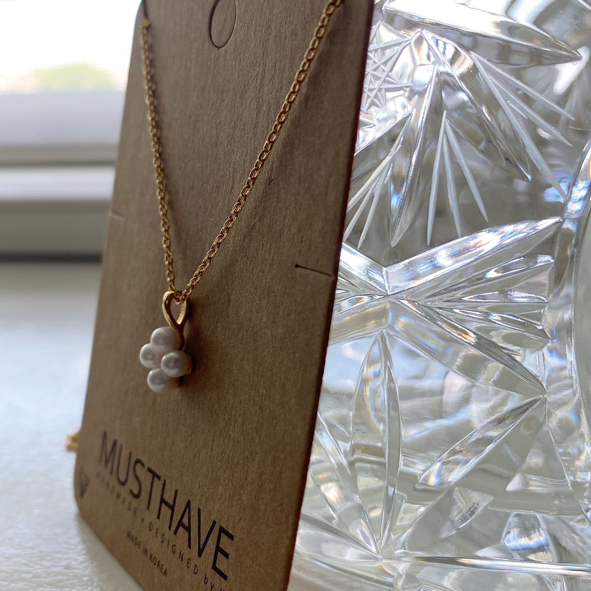 Pearl Flower Blossom Necklace