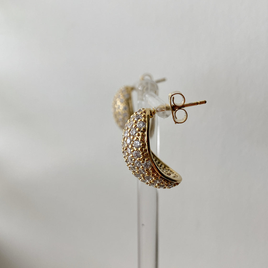Pavé Dome Earrings