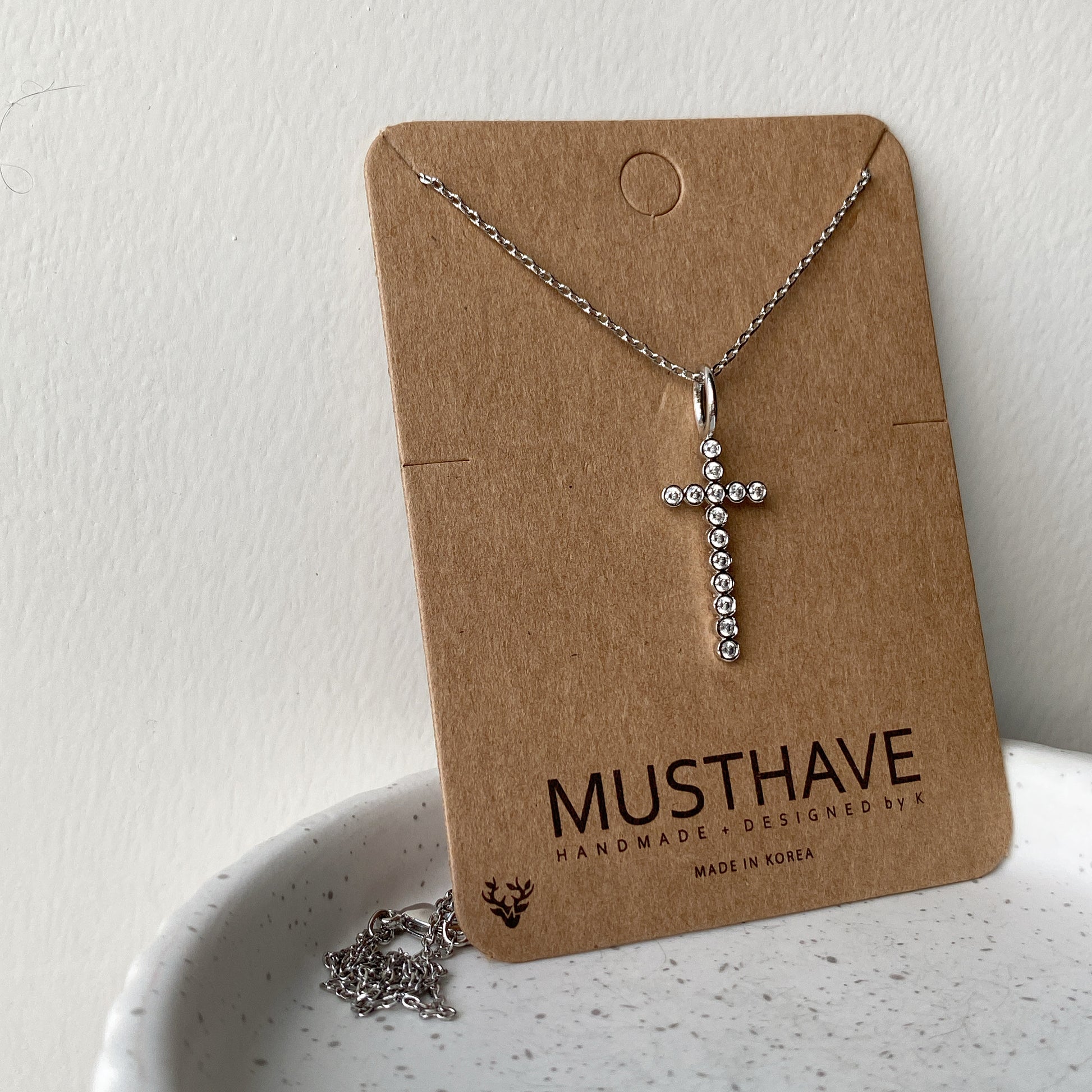 Cubic Cross Necklace