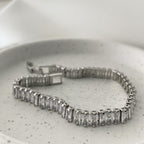 Baguette Snap Tennis Bracelet