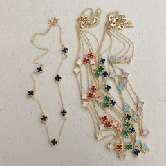 Clover 7 Motif Necklace