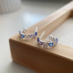 Baguette Seaside Hoop Earrings