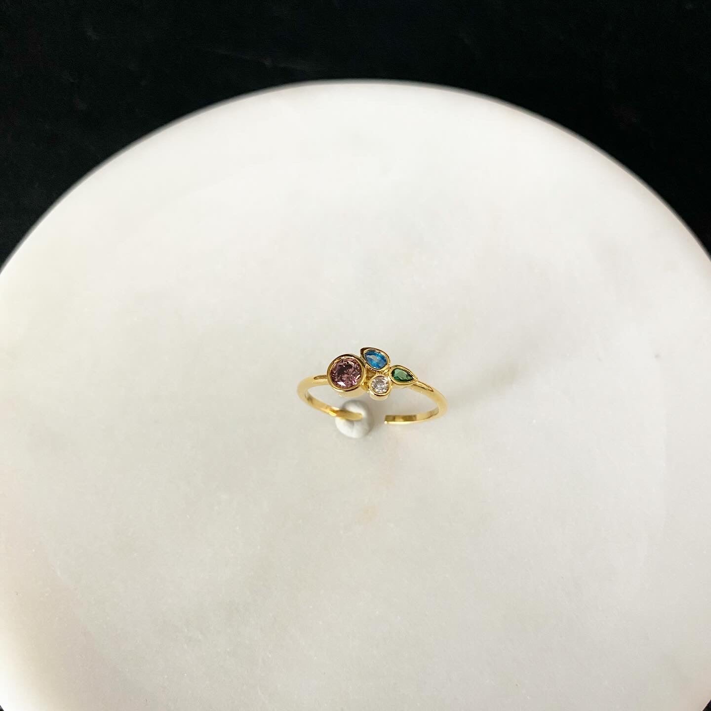 Multi Wildflowers Cluster Ring