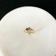 Multi Wildflowers Cluster Ring