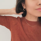 Scallop Hoop Earrings