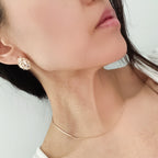 Flashy Oval Earrings