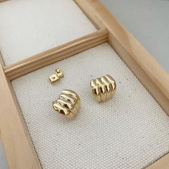 Fluted Shrimp Hera Earrings