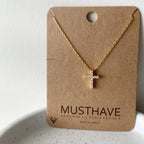 Pavé Cross Necklace