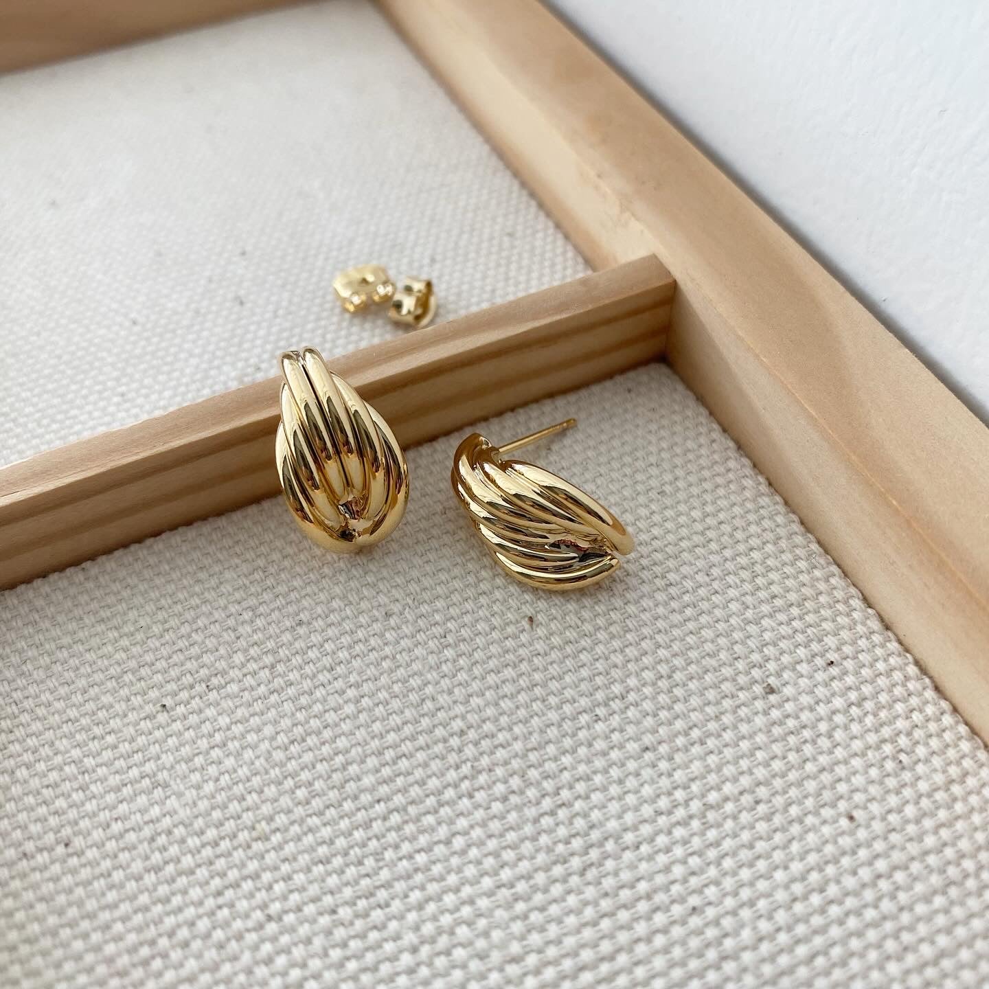 Fluted Shell Earrings
