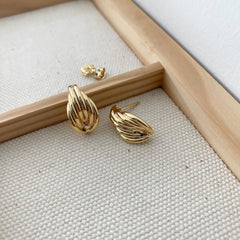 Fluted Shell Earrings