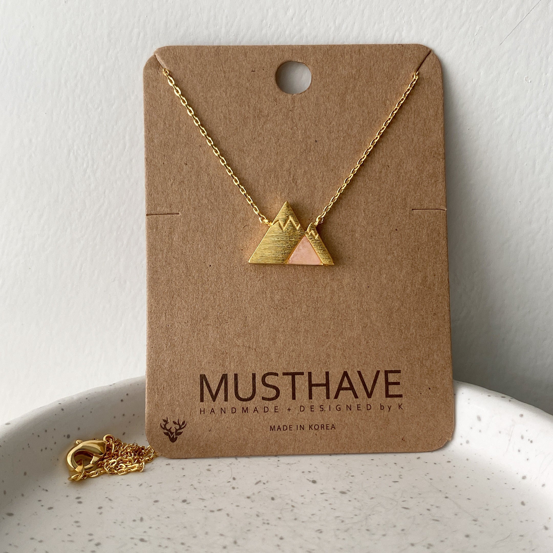 Mountain Range Gemstone Necklace