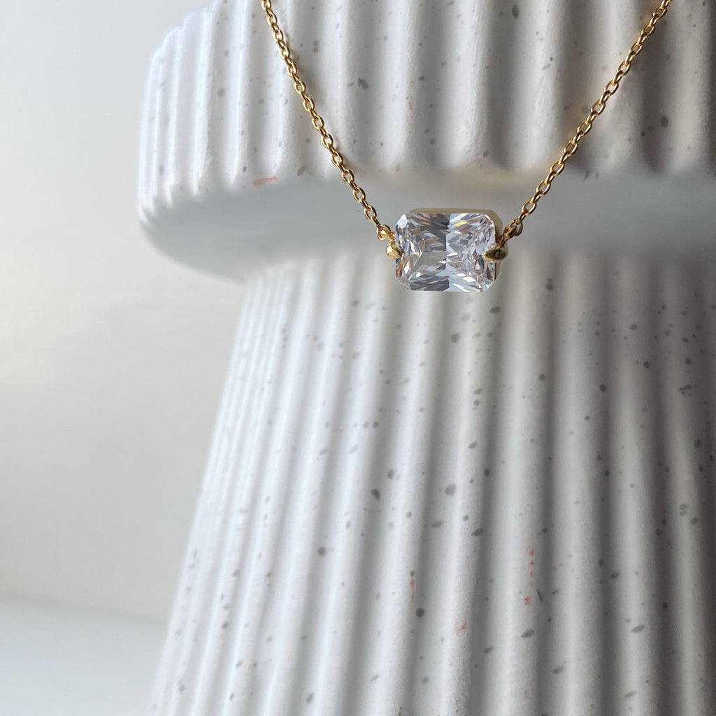 Emerald Cut Necklace