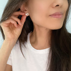 Pavé Poofy Bow Earrings