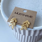 Olive Leaf Earrings