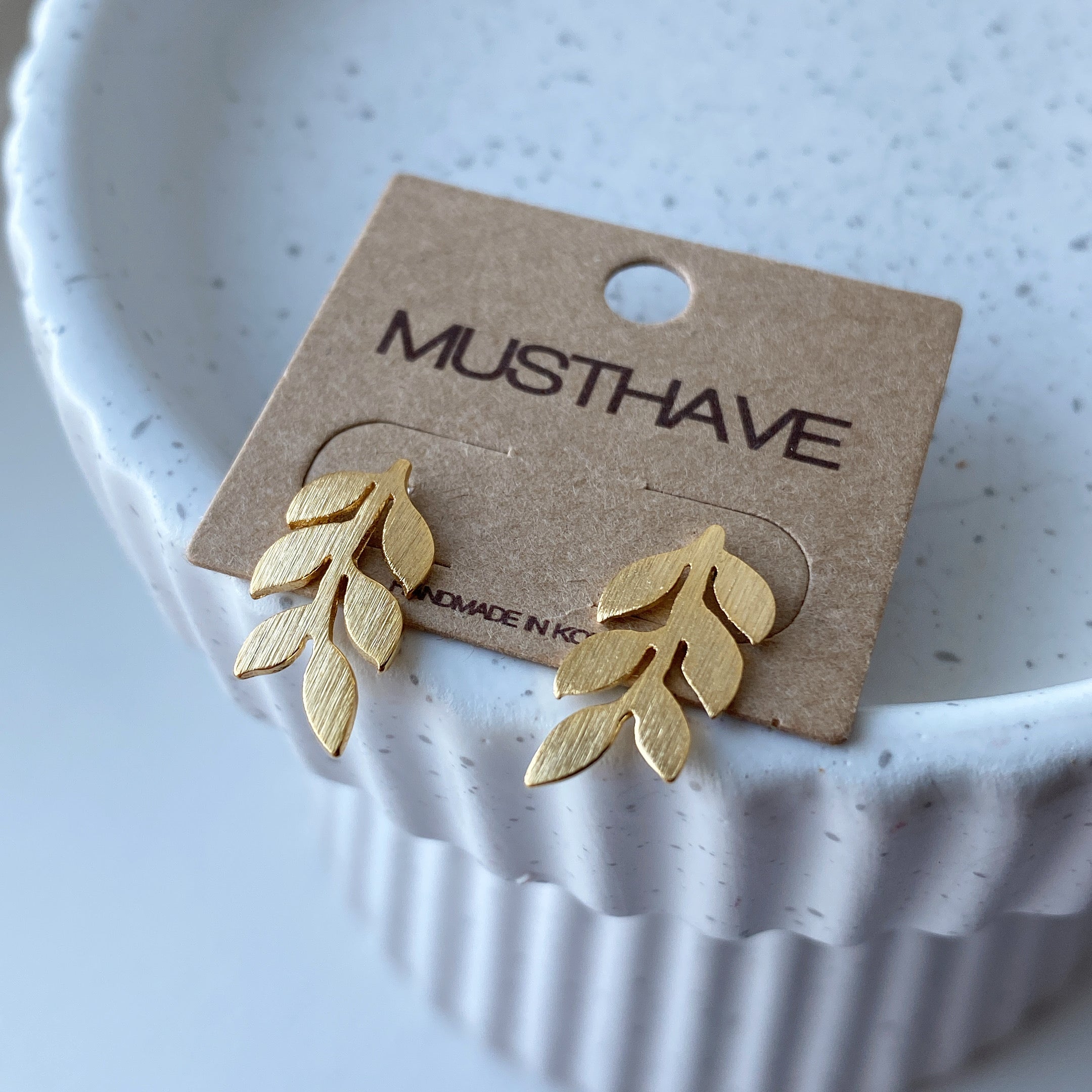 Olive Leaf Earrings
