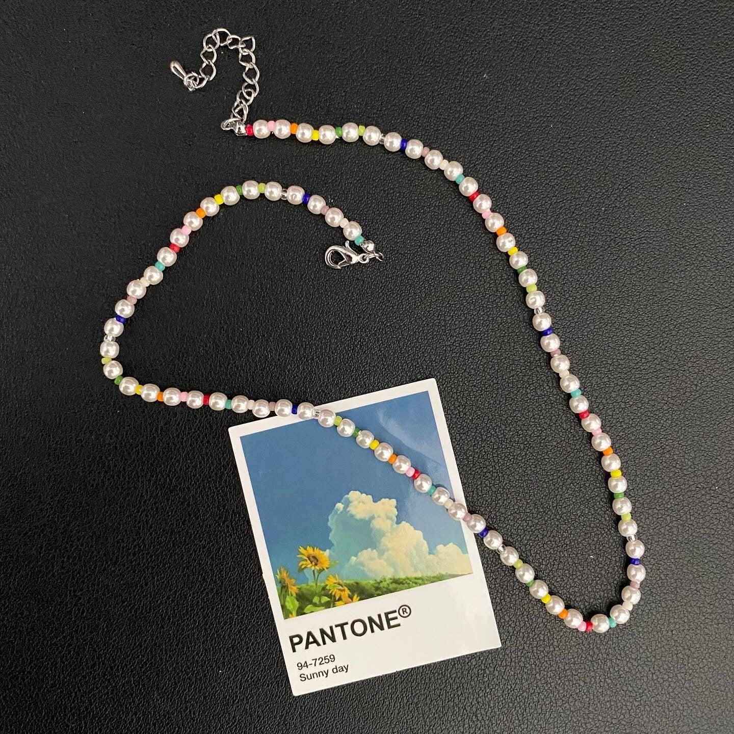 Sunny Day Rainbow Pearl Necklace