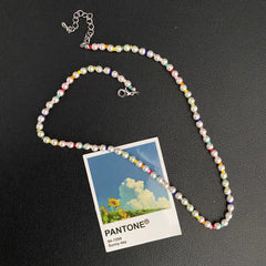 Sunny Day Rainbow Pearl Necklace