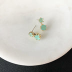 Cubic CZ Twin Earrings