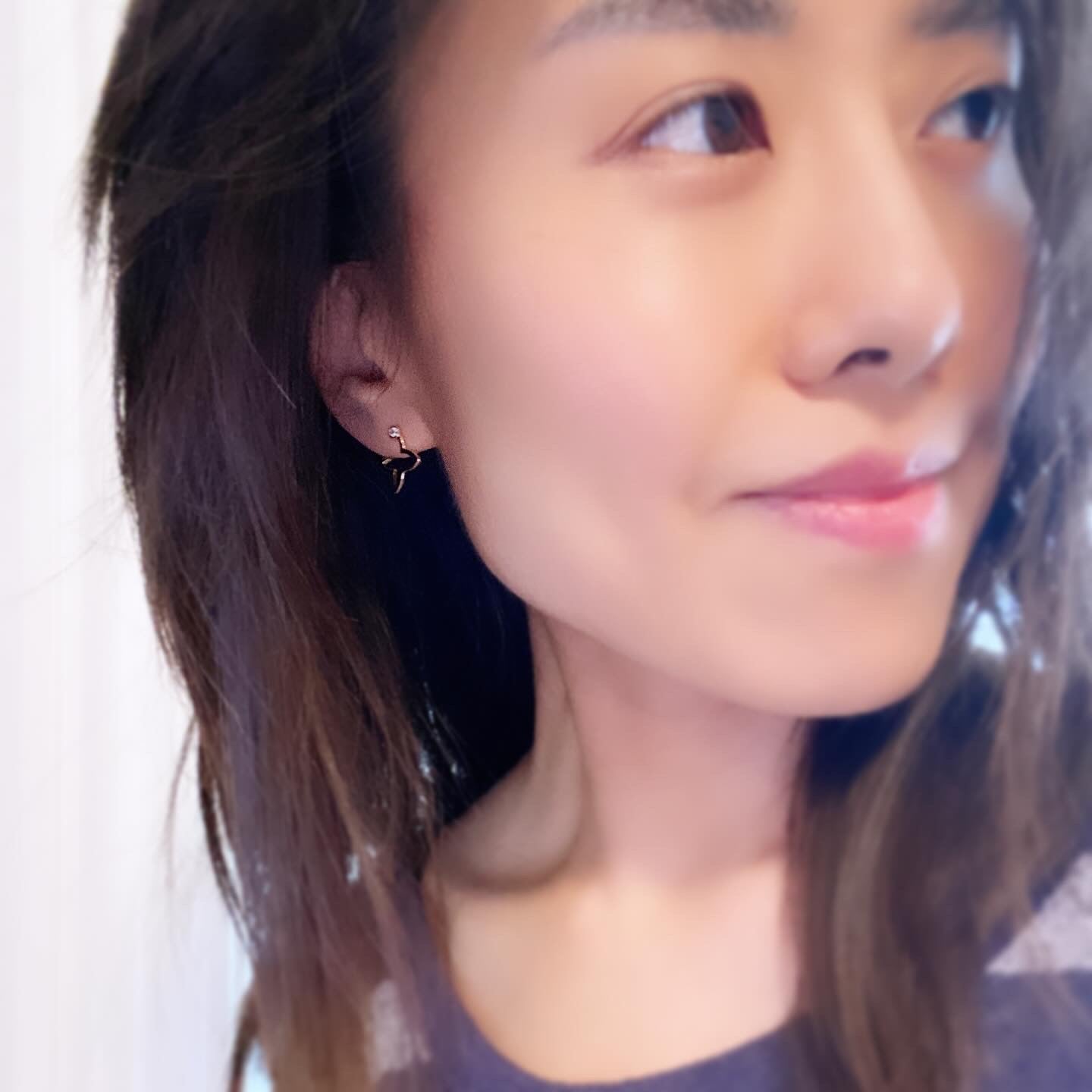 Overlap Flower Earrings