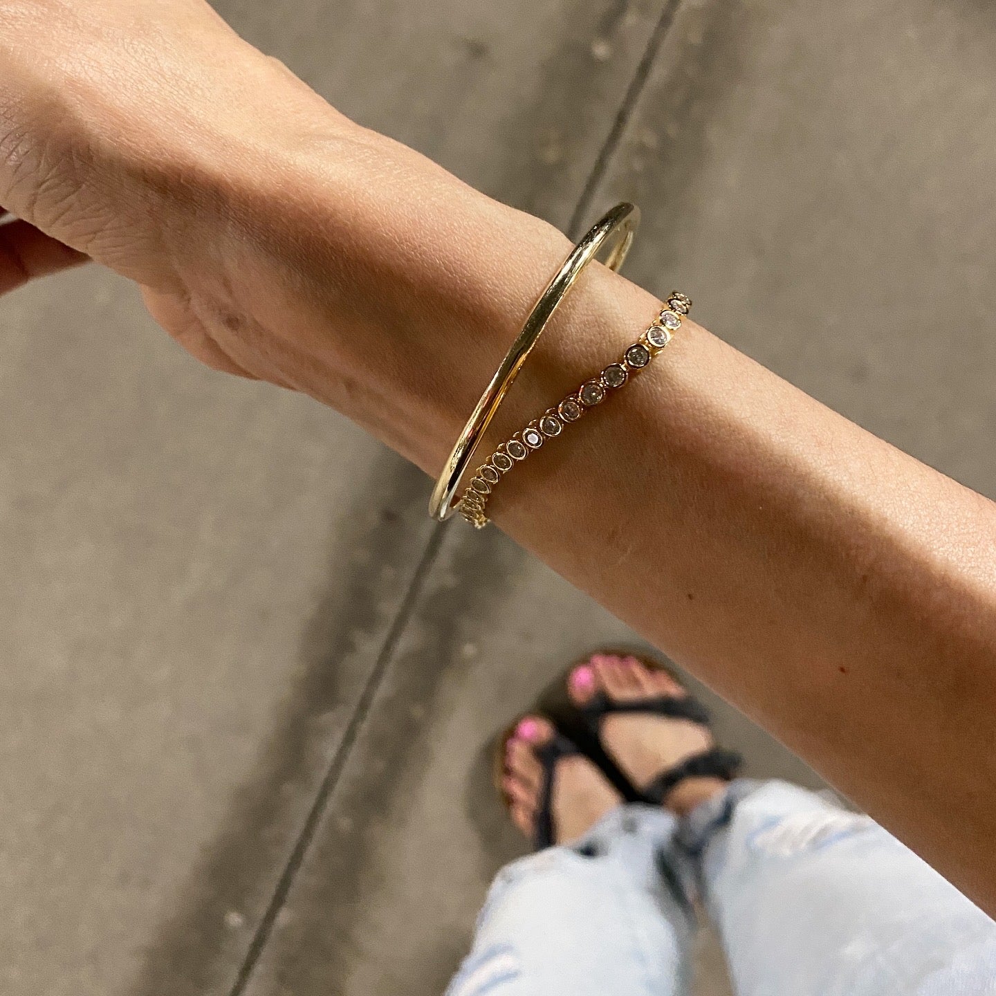 Bezel Set Tennis Bracelet