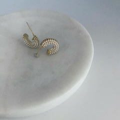 Perfect Pearl Hoop Earrings