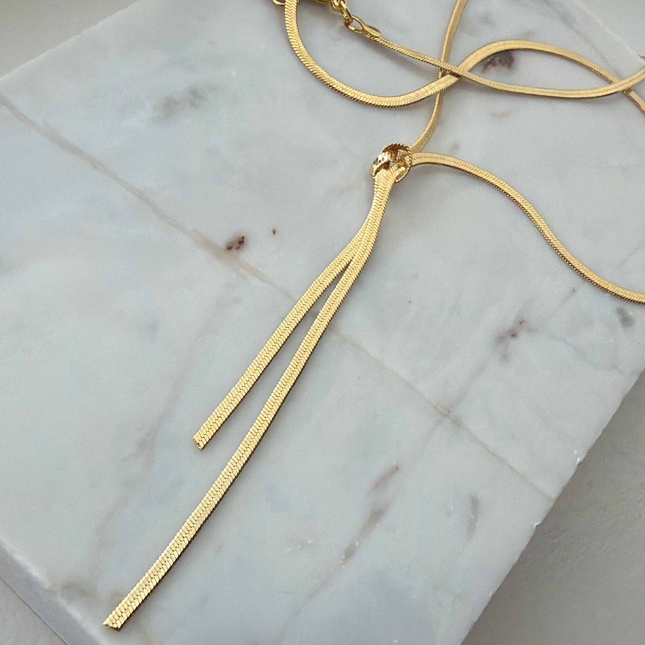 Herringbone Knot Necklace